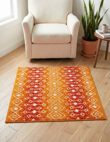 3' 3 x 3' 3 Moroccan Trellis Square Rug