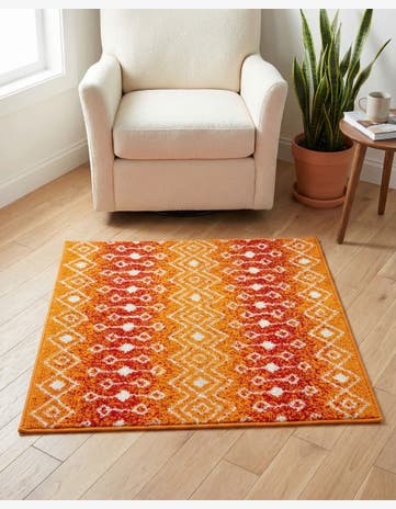 3' 3 x 3' 3 Moroccan Trellis Square Rug