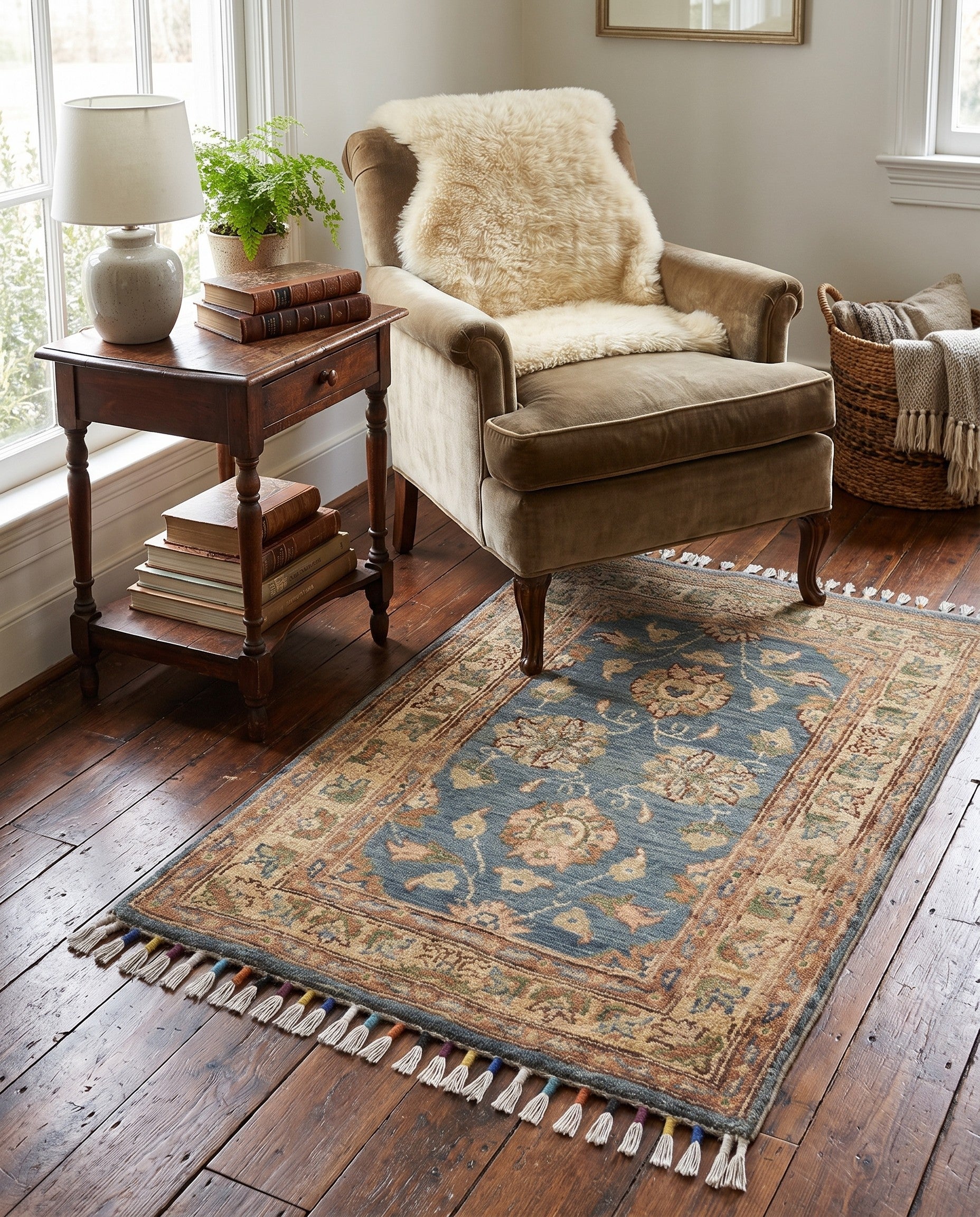 1' 11 x 3' Hand Knotted Ariana Ziegler Rug