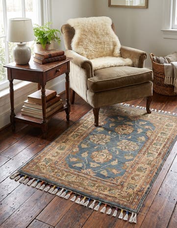 1' 11 x 3' Hand Knotted Ariana Ziegler Rug