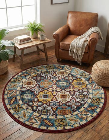 Kamala Washable Round Rug