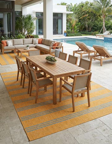 9' x 12' Easy-Clean Jill Zarin Anguilla Indoor / Outdoor Rug