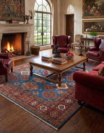 8' 4 x 10' 7 Hand Knotted Kazak Rug