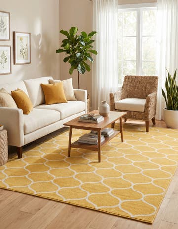7' 10 x 10' Lattice Frieze Rug
