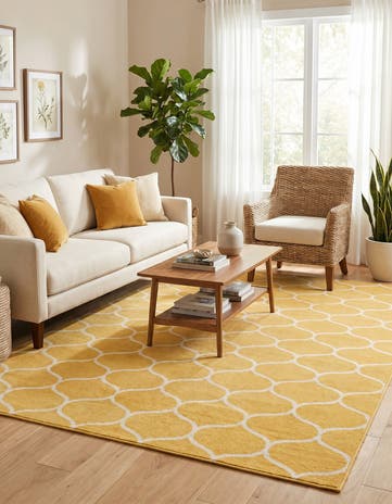 7' 10 x 10' Lattice Frieze Rug