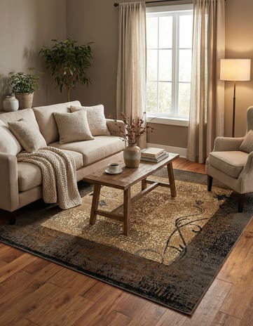 7' x 7' Cafe Square Rug