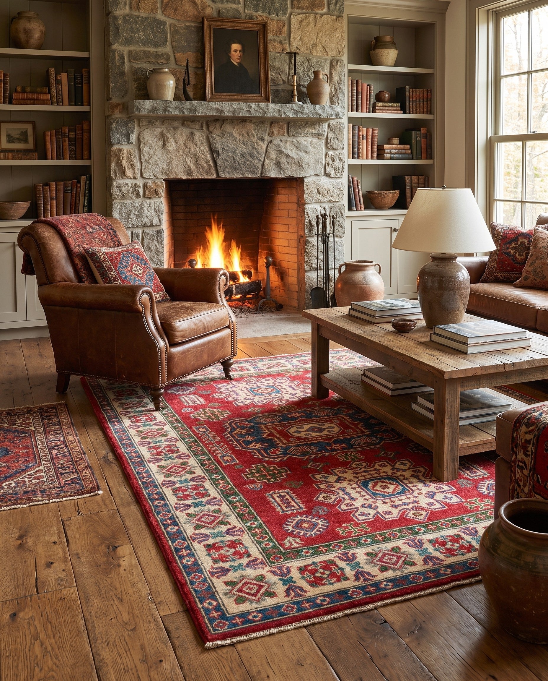 4' x 5' 11 Hand Knotted Kazak Rug