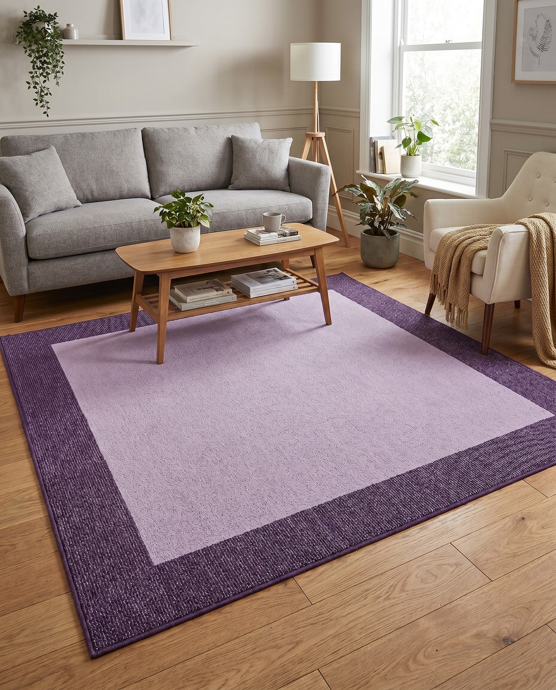 Violet Angelica Square Rug