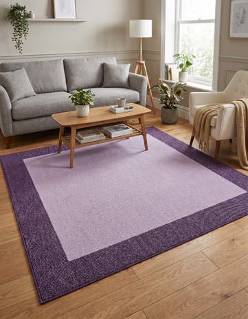 Violet Angelica Square Rug