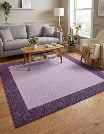 Violet Angelica Square Rug