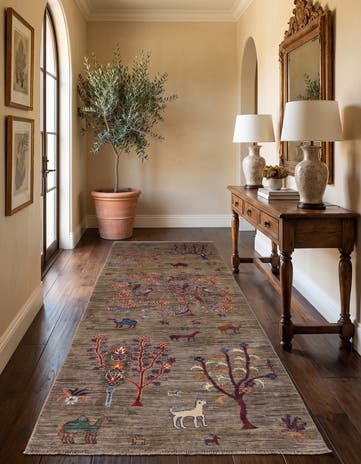 2' 9 x 8' Hand Knotted Ariana Ziegler Runner Rug