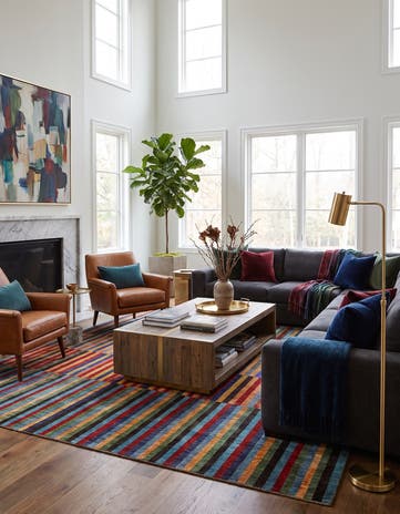 8' 7 x 11' 7 Hand Knotted Ziegler Modern Rug