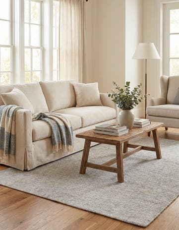 4' 1 x 6' 1 Hand Woven Jill Zarin English Manor Farmhouse Wool Rug