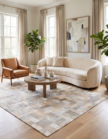 5' 2 x 8' Cowhide Rug