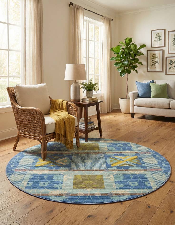 Detail image of 6' x 6' Alexis Round Rug