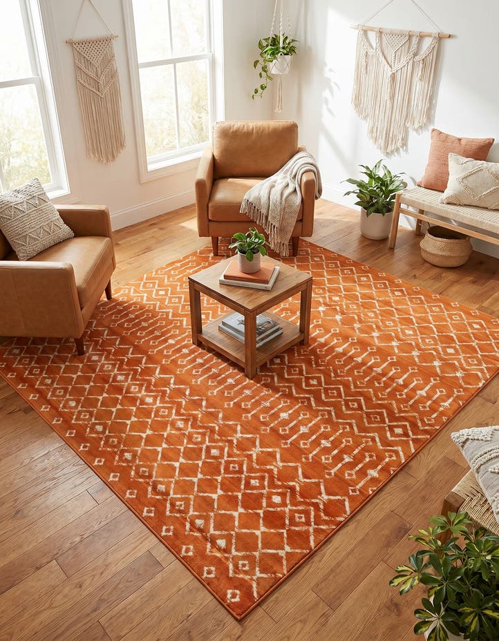 7' 10 x 7' 10 Kasbah Trellis Square Rug