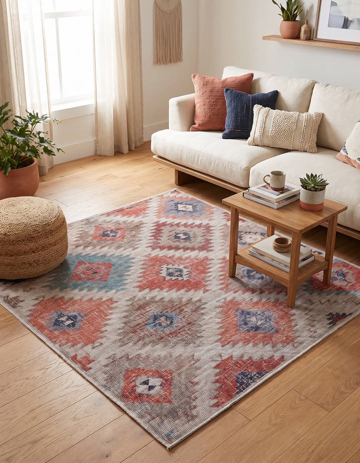 5' 3 x 5' 3 Washable Sisu Square Rug