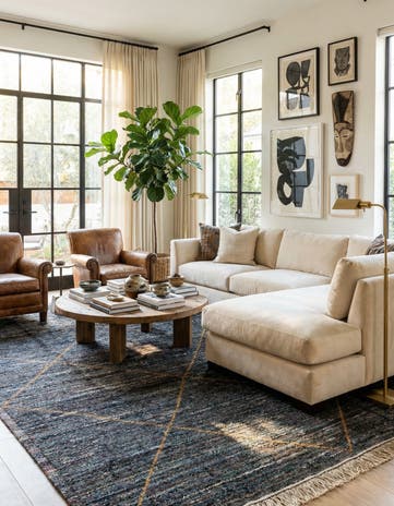 8' 1 x 11' Hand Knotted Moroccan Wool Rug