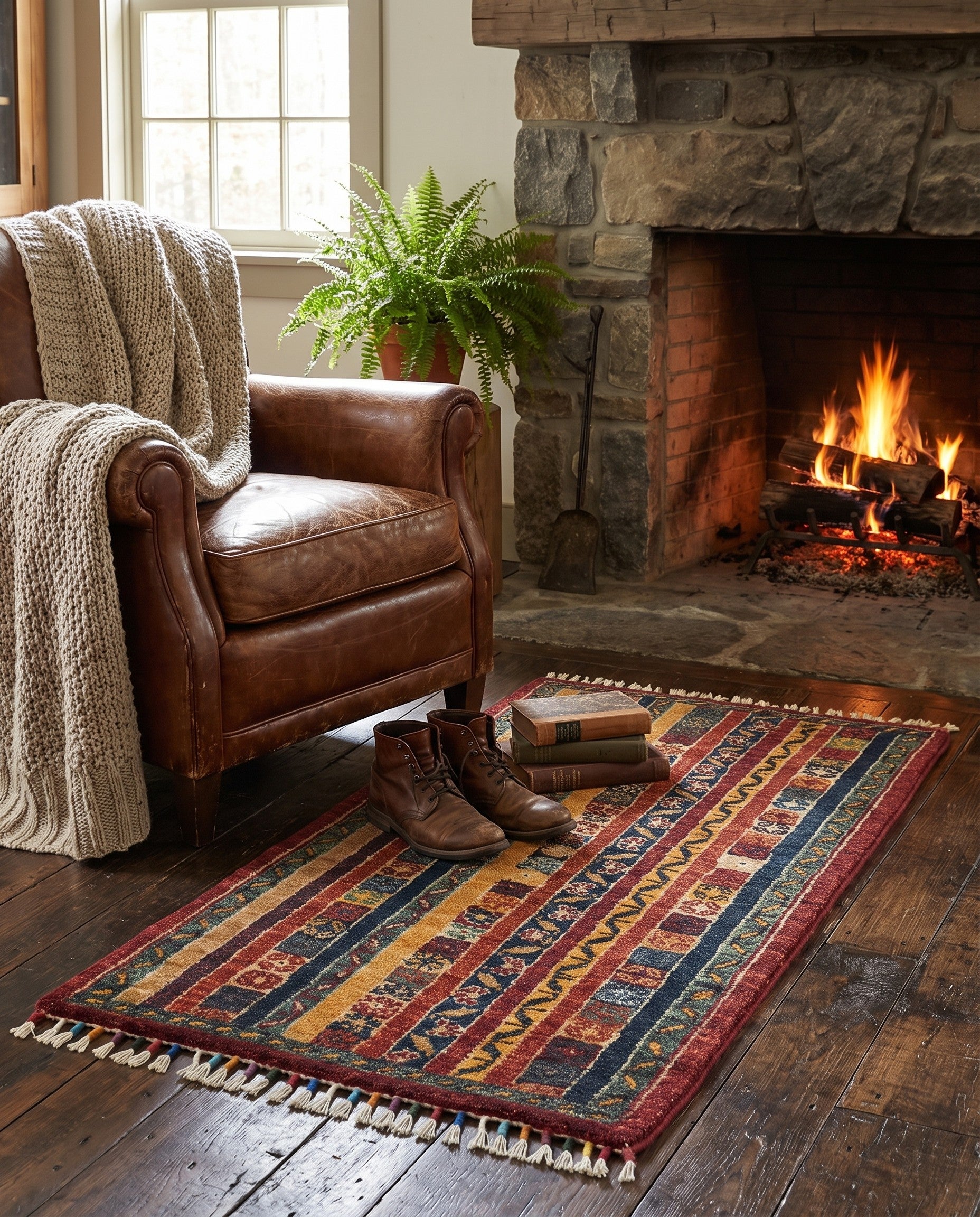 1' 8 x 3' 2 Hand Knotted Ariana Ziegler Rug
