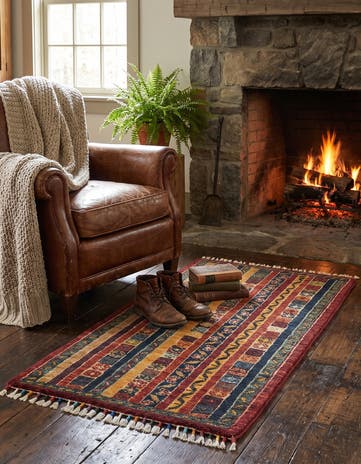1' 8 x 3' 2 Hand Knotted Ariana Ziegler Rug
