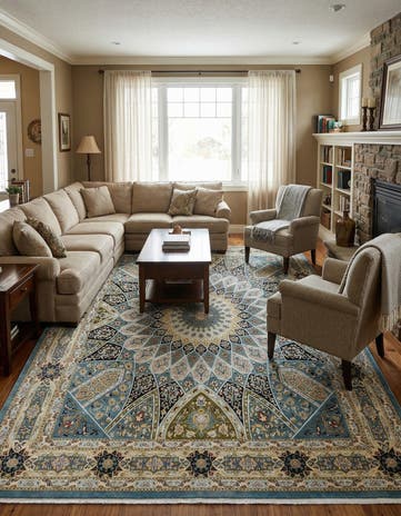9' x 12' Nain Design Rug