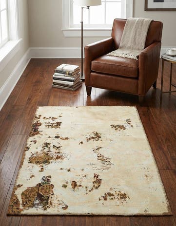 3' x 4' Hand Knotted Ultra Vintage Persian Wool Rug