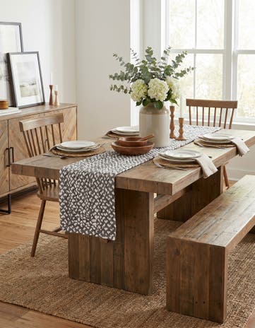 1' 2 x 5' 1 Handmade Braided Chindi Table Runner Rug