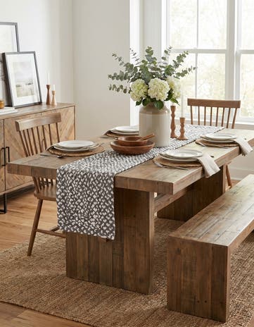 1' 2 x 5' 1 Handmade Braided Chindi Table Runner Rug