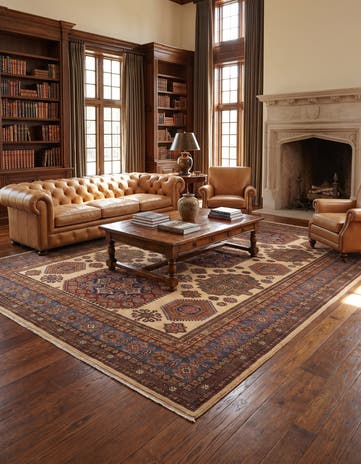 10' 3 x 13' 1 Hand Knotted Kazak Rug