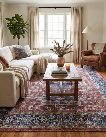 Rust Red Yara Rug