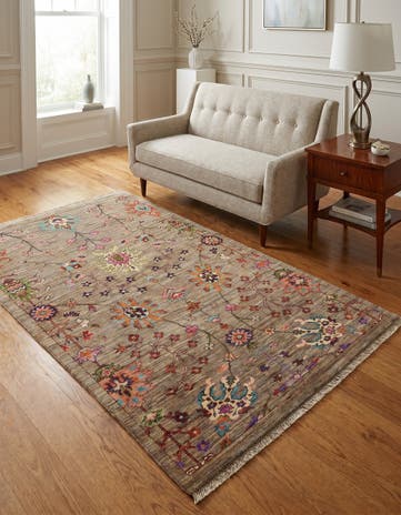 4' 1 x 6' 2 Hand Knotted Ariana Ziegler Rug