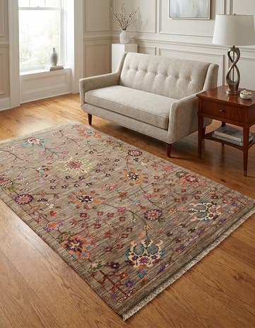 4' 1 x 6' 2 Hand Knotted Ariana Ziegler Rug