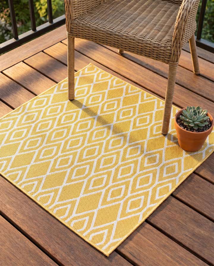 1' 4 x 1' 4 Easy-Clean Jill Zarin Turks and Caicos Indoor / Outdoor Sample Rug