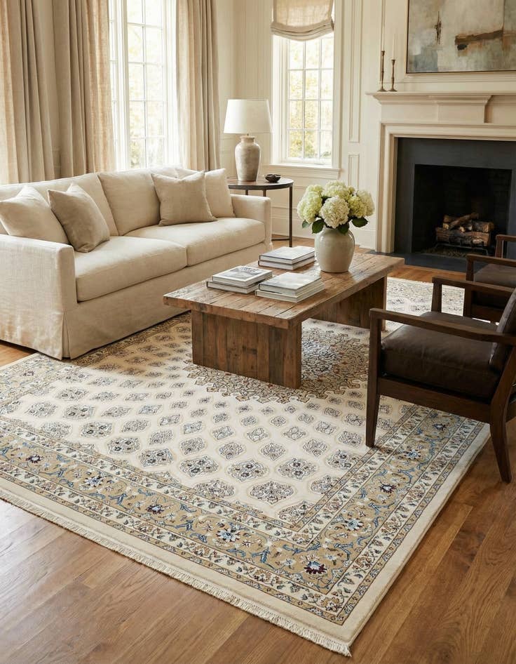 Detail image of 10' x 13' Nain Design Rug