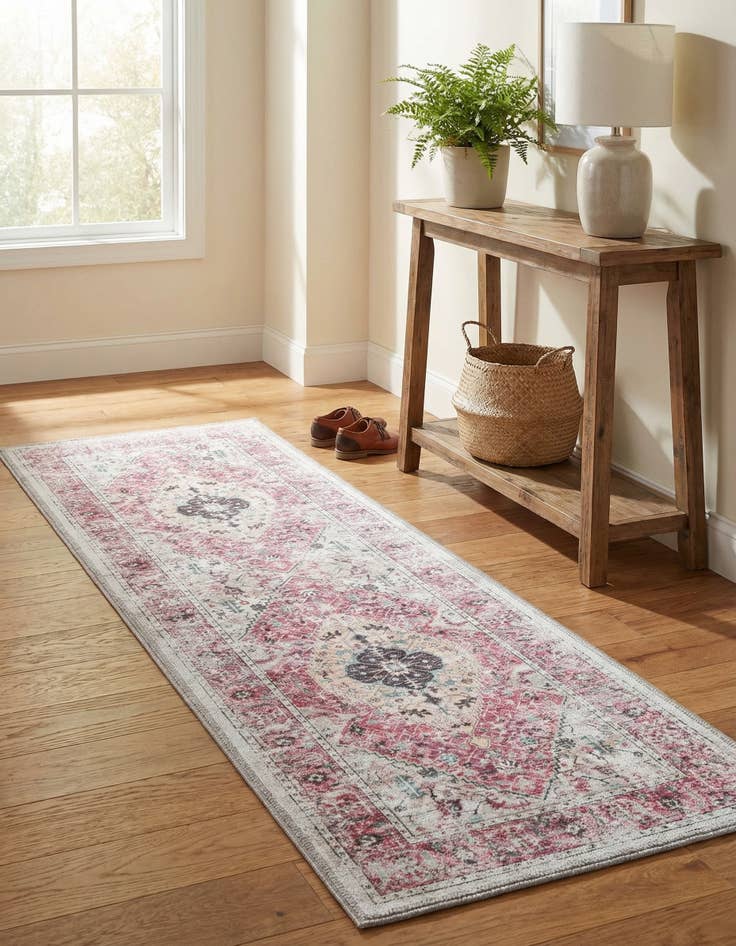 Detail image of 2' x 6' Washable Yara Runner Rug