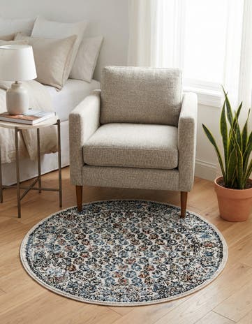 3' 3 x 3' 3 Aramis Round Rug