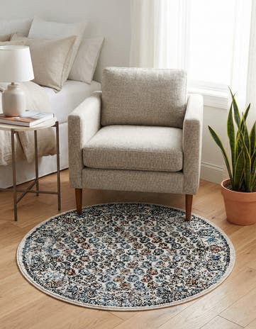 3' 3 x 3' 3 Aramis Round Rug