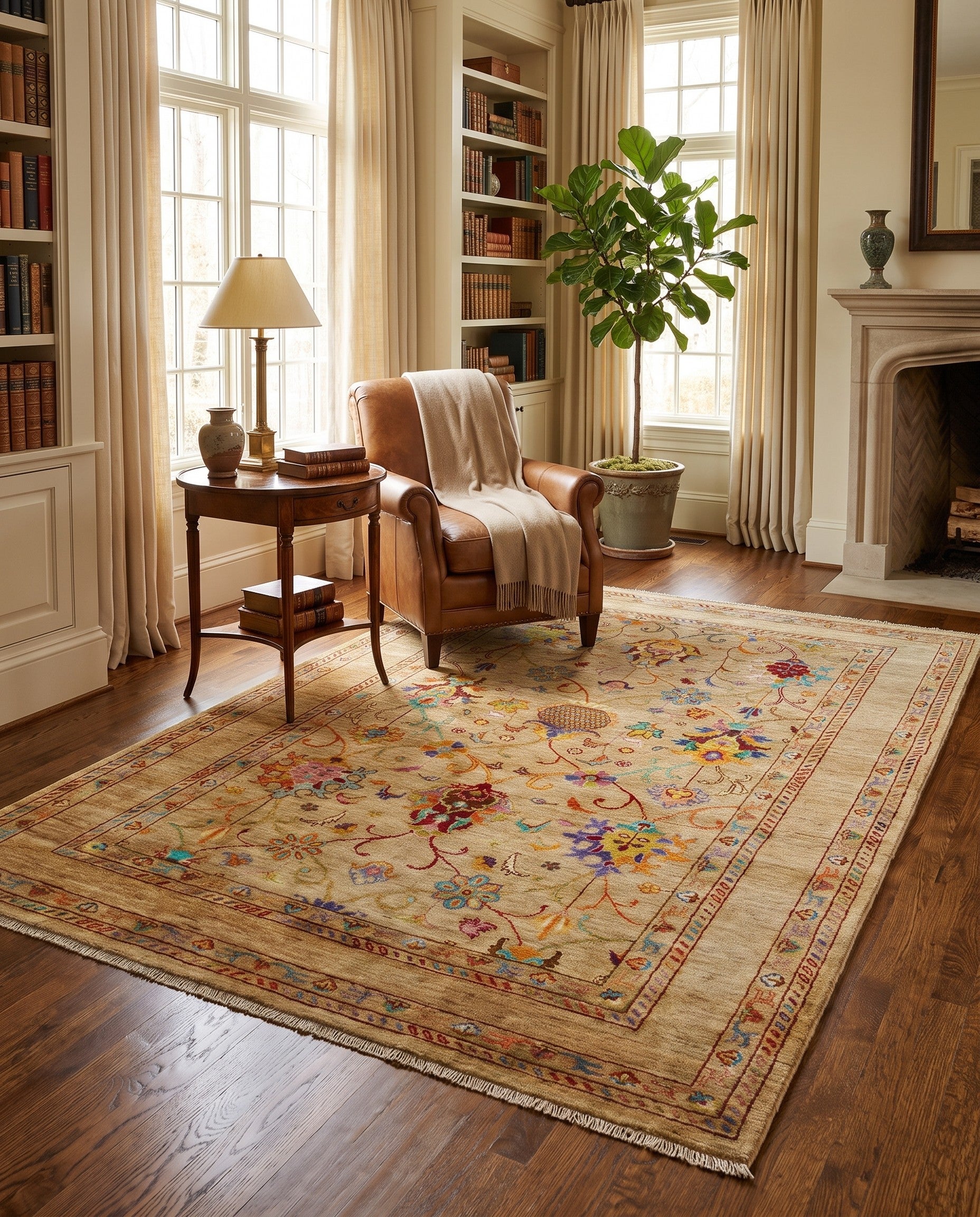 5' 3 x 7' 3 Hand Knotted Ariana Ziegler Rug