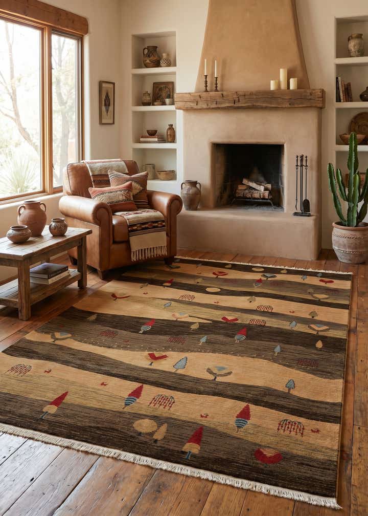 6' x 9' Kashkuli Gabbeh Rug
