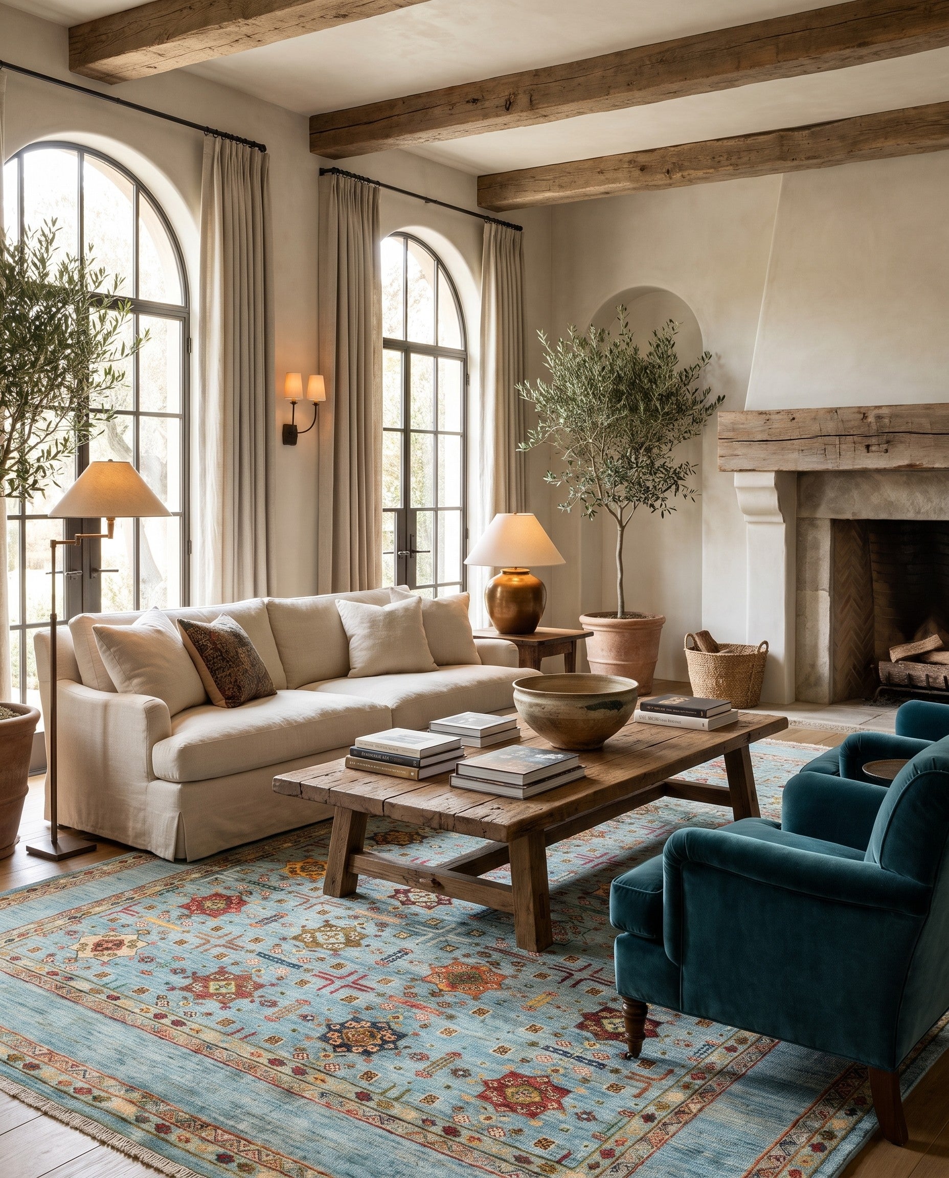6' 10 x 10' Hand Knotted Ariana Ziegler Rug