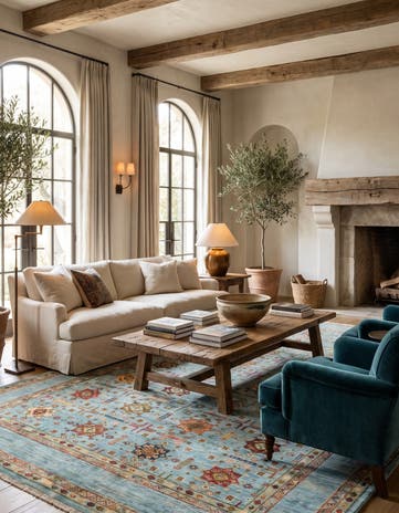 6' 10 x 10' Hand Knotted Ariana Ziegler Rug