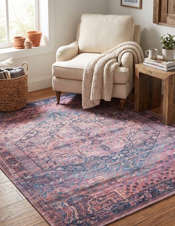 5' 3 x 5' 3 Washable Maahru Square Rug