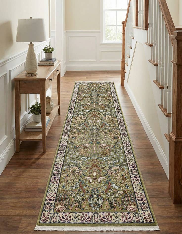 Detail image of 2' 7 x 11' Nain Design Runner Rug