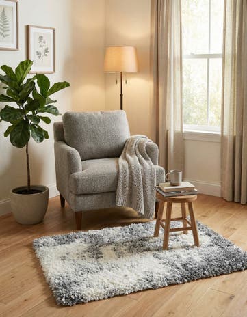 Smoke Gray Soft Touch Shag Rug