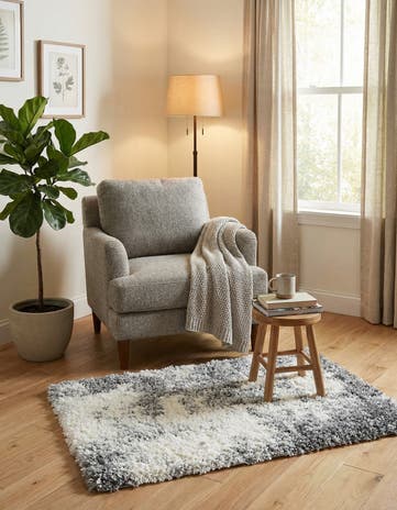 Smoke Gray Soft Touch Shag Rug