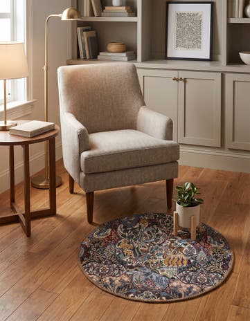 2' x 2' Washable Timeless Round Rug