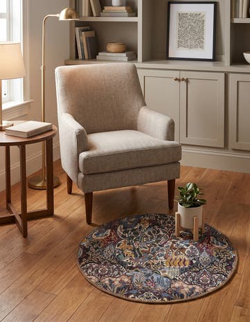 2' x 2' Washable Timeless Round Rug
