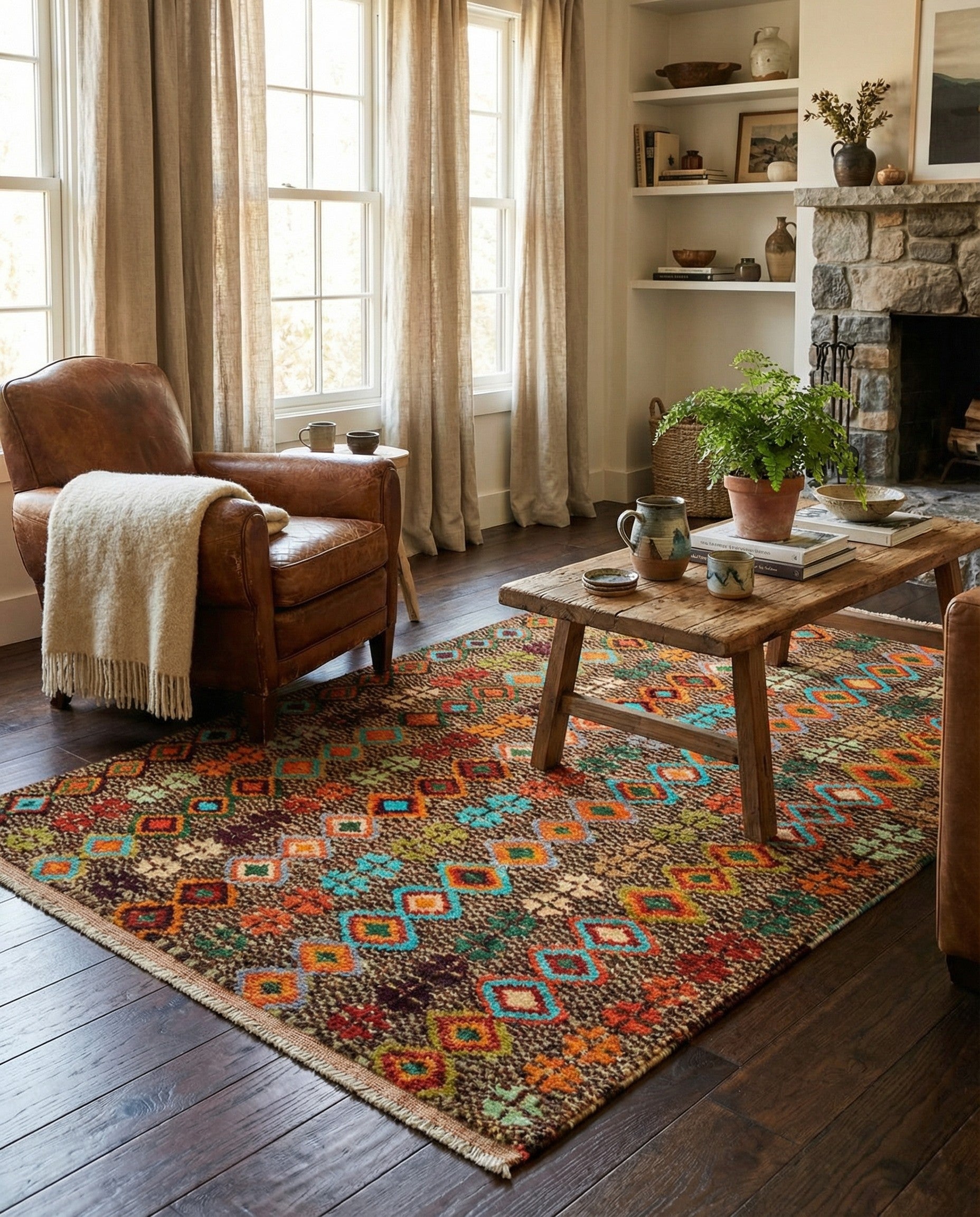 3' 4 x 5' 1 Hand Woven Balouch Wool Rug