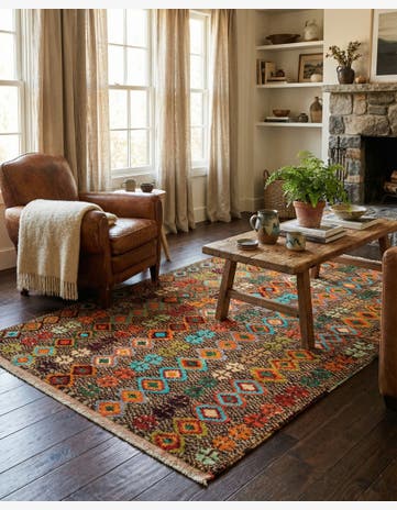 3' 4 x 5' 1 Hand Woven Balouch Wool Rug