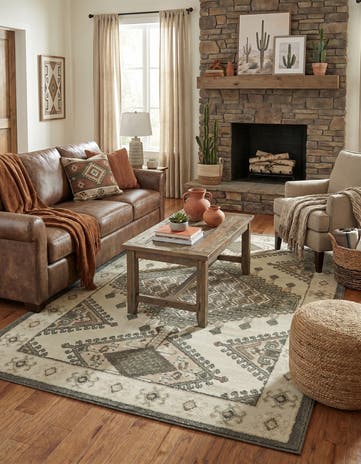Ivory Navajo Rug